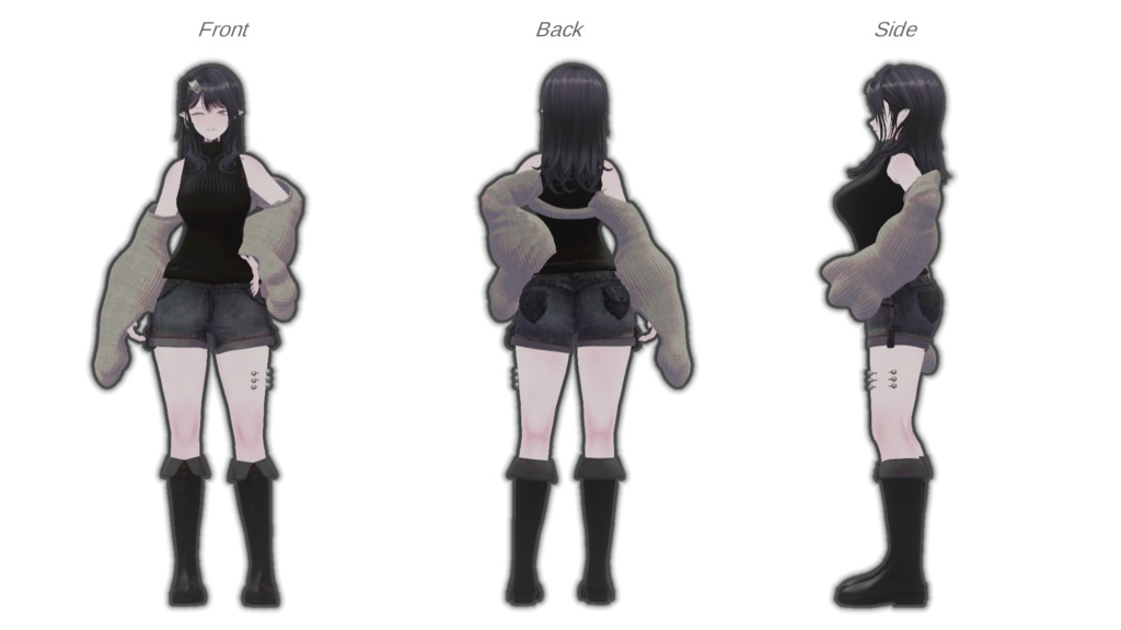 【VRChat 】たてせたミネット 【14アバター対応】