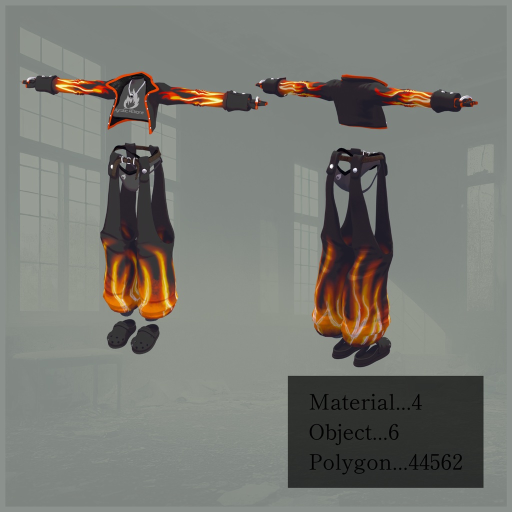 【VRChat 】がいかくファイアパターン【2アバター対応】