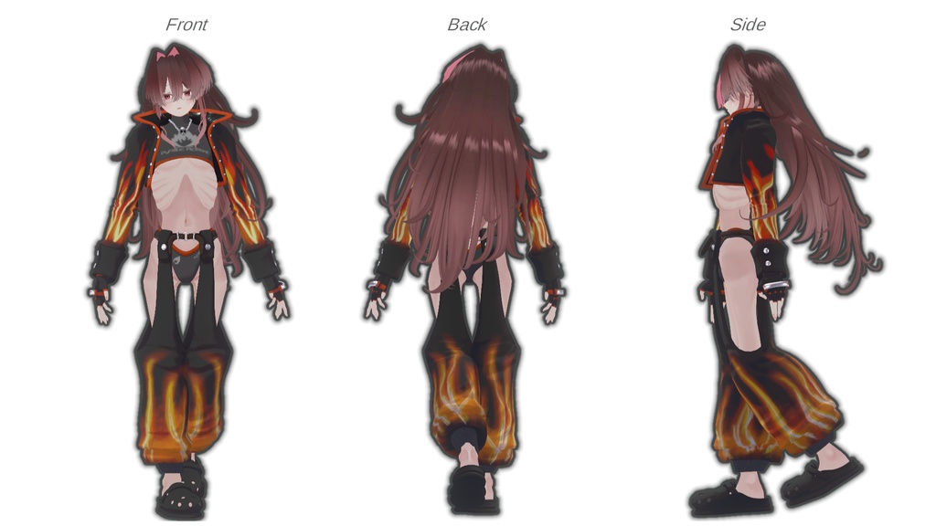 【VRChat 】がいかくファイアパターン【8アバター対応】