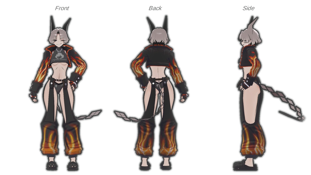 【11アバター対応 】がいかくファイアパターン【VRChat向け】