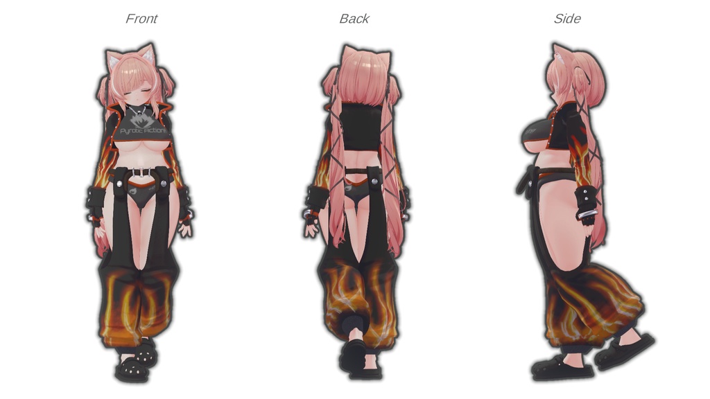 【VRChat 】がいかくファイアパターン【8アバター対応】