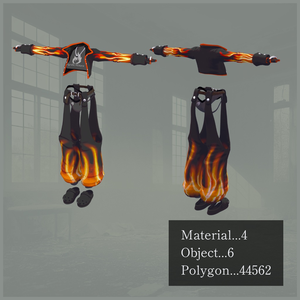 【VRChat 】がいかくファイアパターン【8アバター対応】