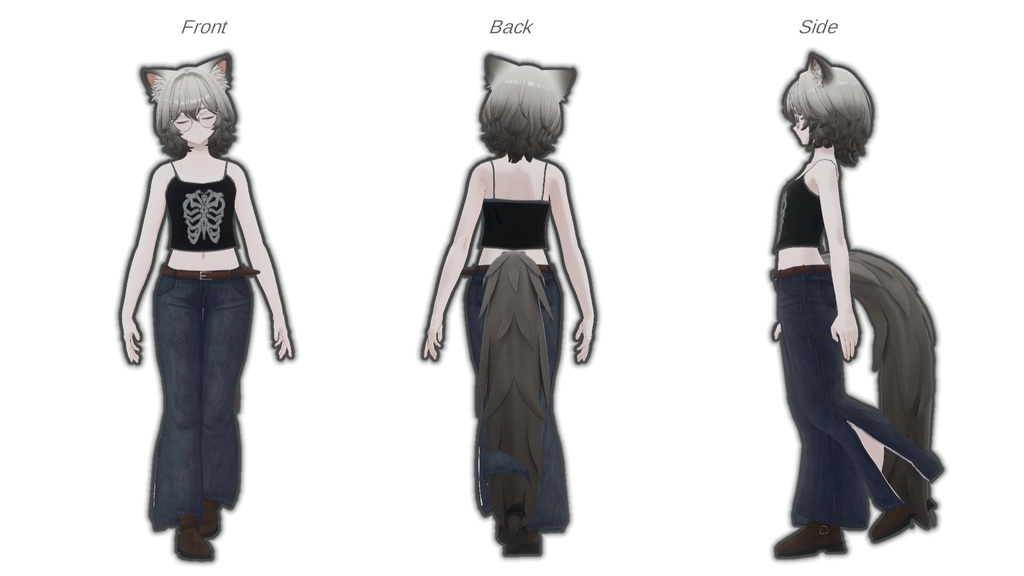 【14アバター対応】はぐれキャミベイス【VRChat 向け】