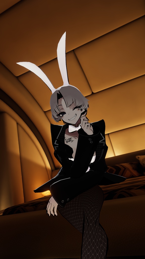 【SIUSIU専用】モノトゥーンバニー【VRChat 向け】