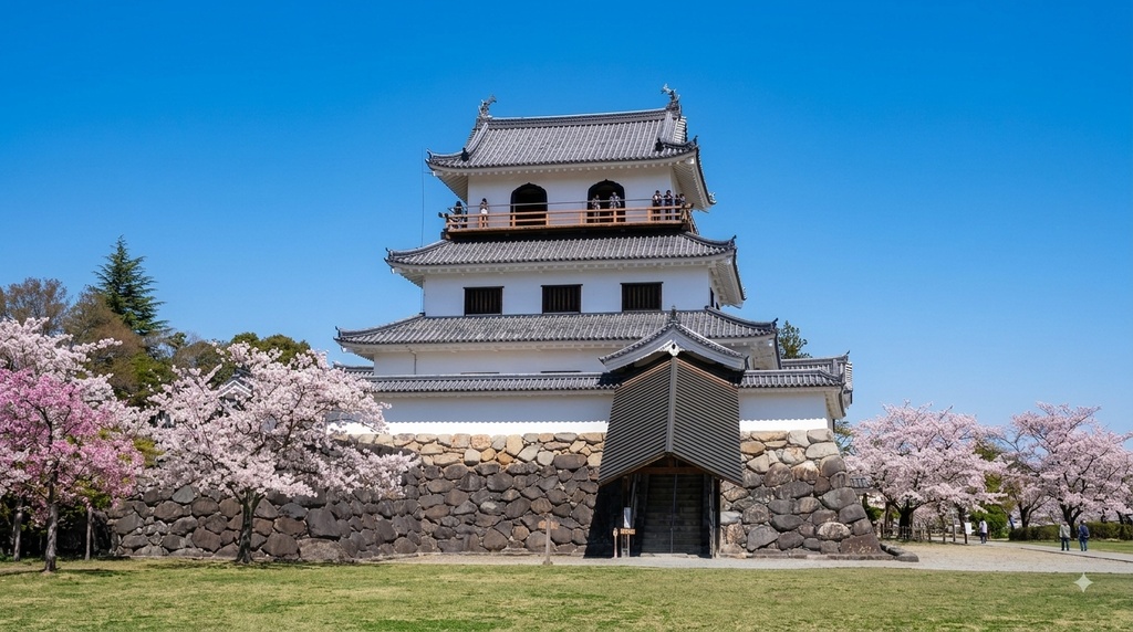 春の白石城①