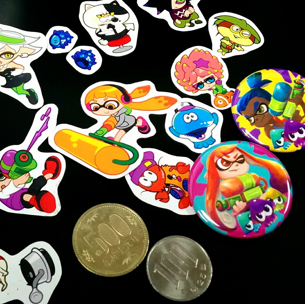 Splatoon 缶バッジセット【インク】 - とうふの角 - BOOTH