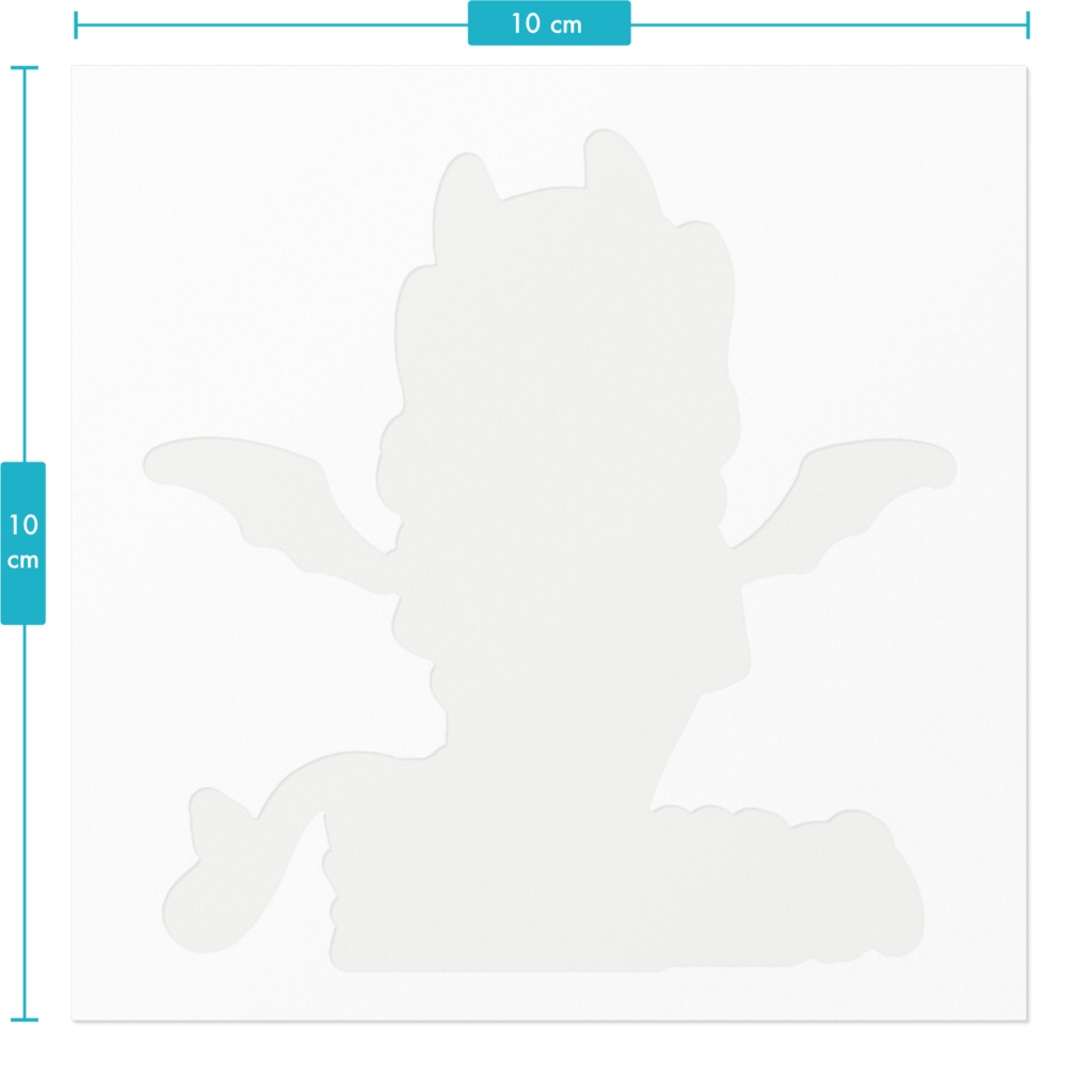 ぼくがかわいいステッカー(100 x 100mm)