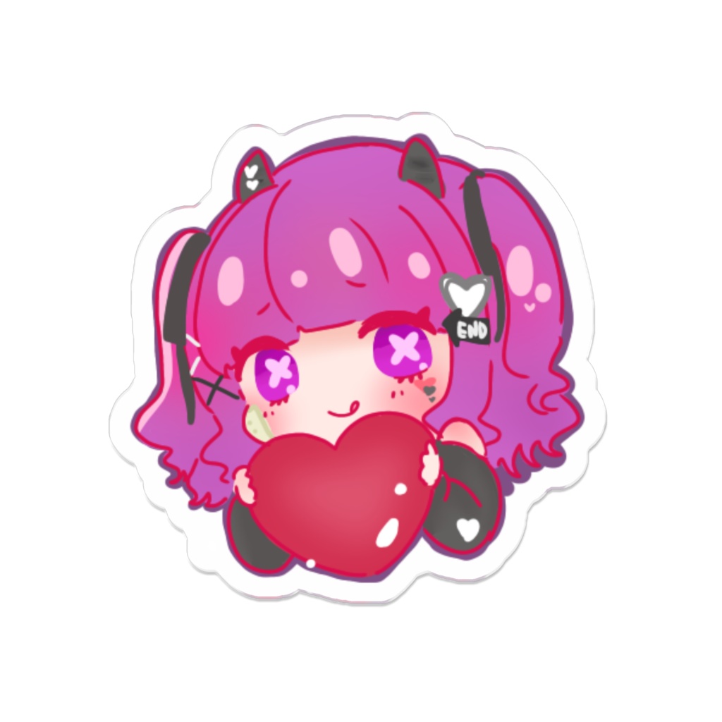 らぶアクリルバッジ(文字ﾅｼ)