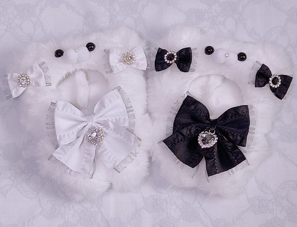 にじぱぺっと 伝わっ ぬい服 着ぐるみ おすわり フリルメイド 黒