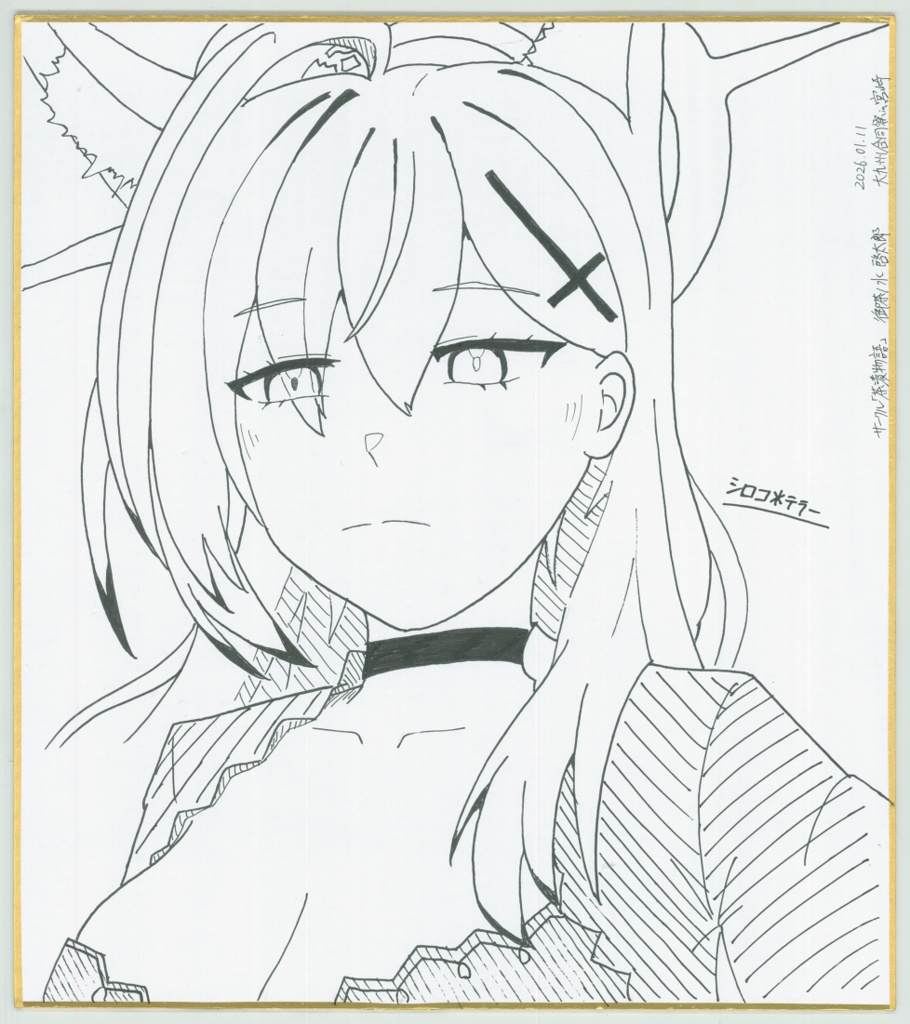 「シロコ＊テラー」大色紙