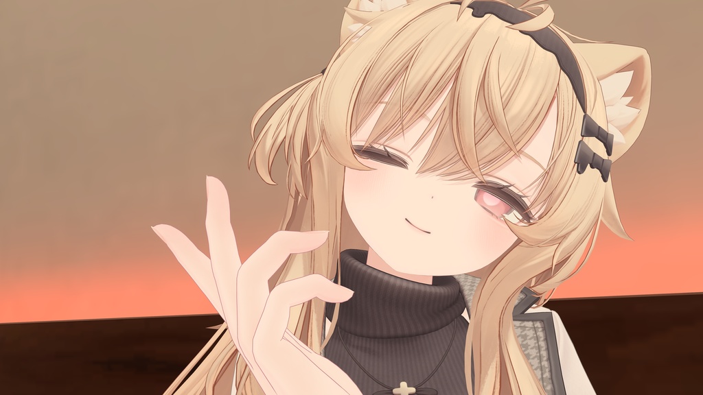 【MA対応表情ギミック】ねむなで表情アニメーション