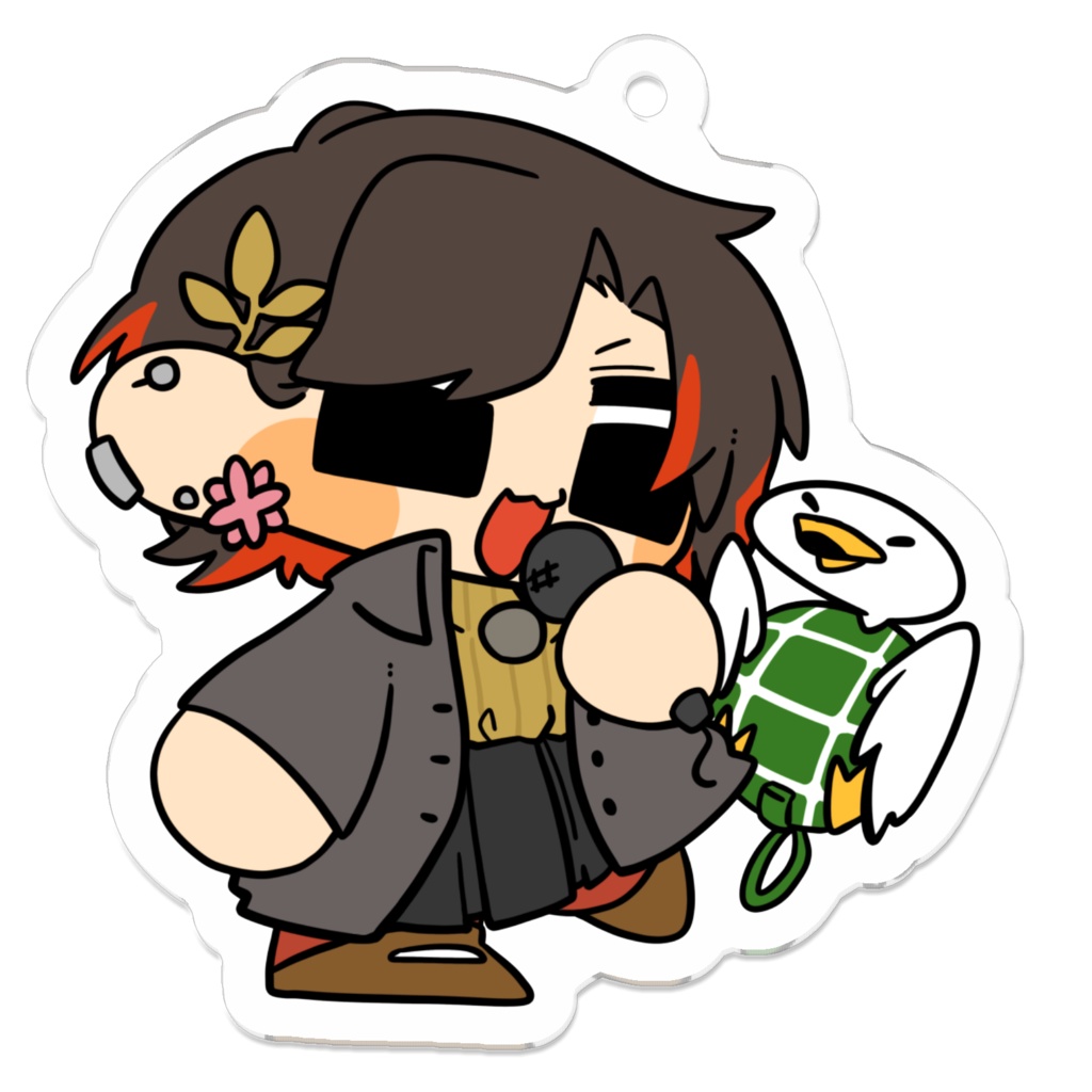 瑠夏 & ブビトラくん アクキー ブビトラ1周年グッズ