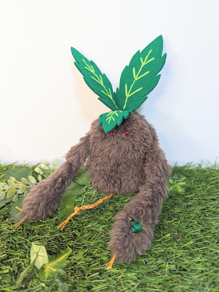 〜ひっつきマンドラゴラ〜 あんころもち / ぬいぐるみ(小)【受注制作】