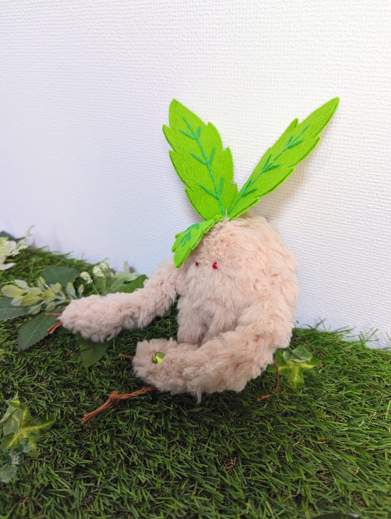 〜ひっつきマンドラゴラ〜 さくらもち / ぬいぐるみ(小)【受注制作】