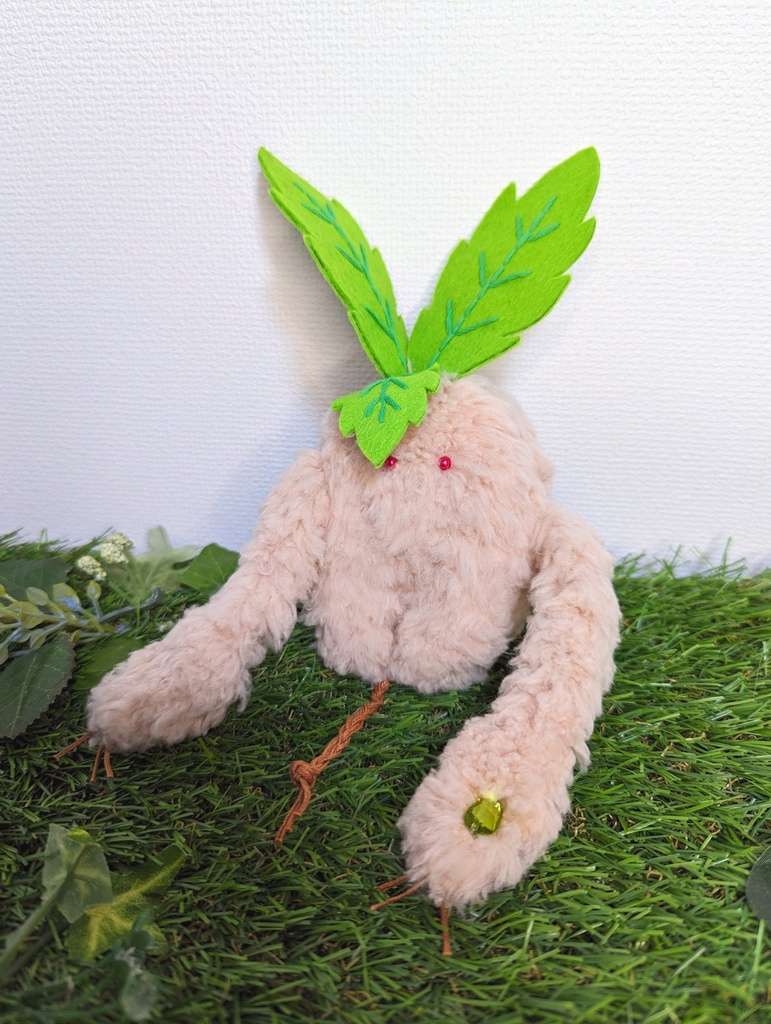 〜ひっつきマンドラゴラ〜 さくらもち / ぬいぐるみ(小)【受注制作】