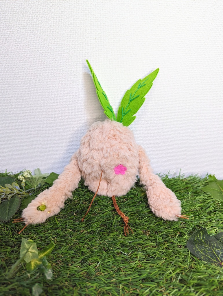 〜ひっつきマンドラゴラ〜 さくらもち / ぬいぐるみ(小)【受注制作】