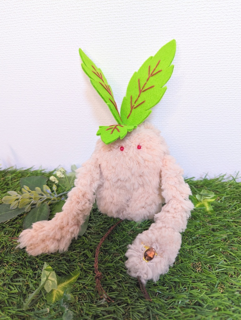 〜ひっつきマンドラゴラ〜 さくらもち / ぬいぐるみ(小)【受注制作】