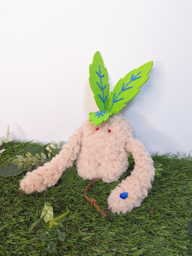 〜ひっつきマンドラゴラ〜 さくらもち / ぬいぐるみ(小)【受注制作】