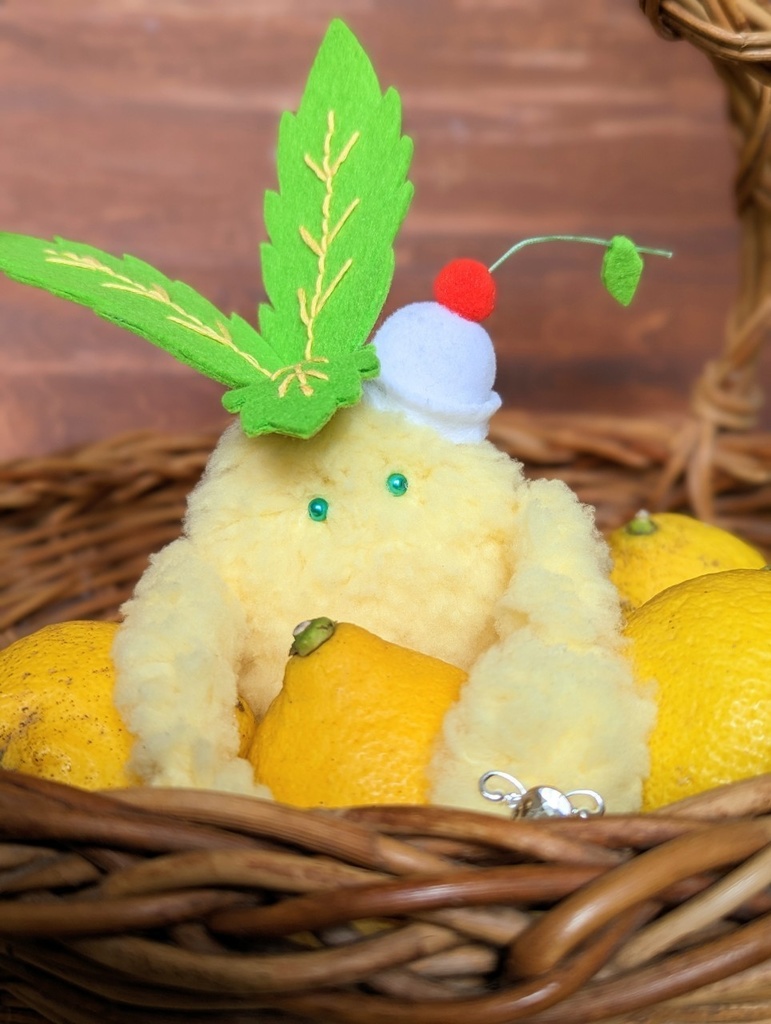 〜ひっつきマンドラゴラ〜 レモンクリームソーダ / ぬいぐるみ(小)【受注制作】