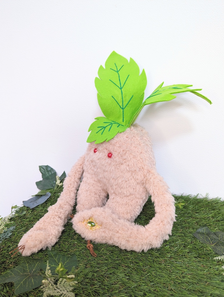 〜ひっつきマンドラゴラジャイアント〜 さくらもち / ぬいぐるみ(大)【受注制作】