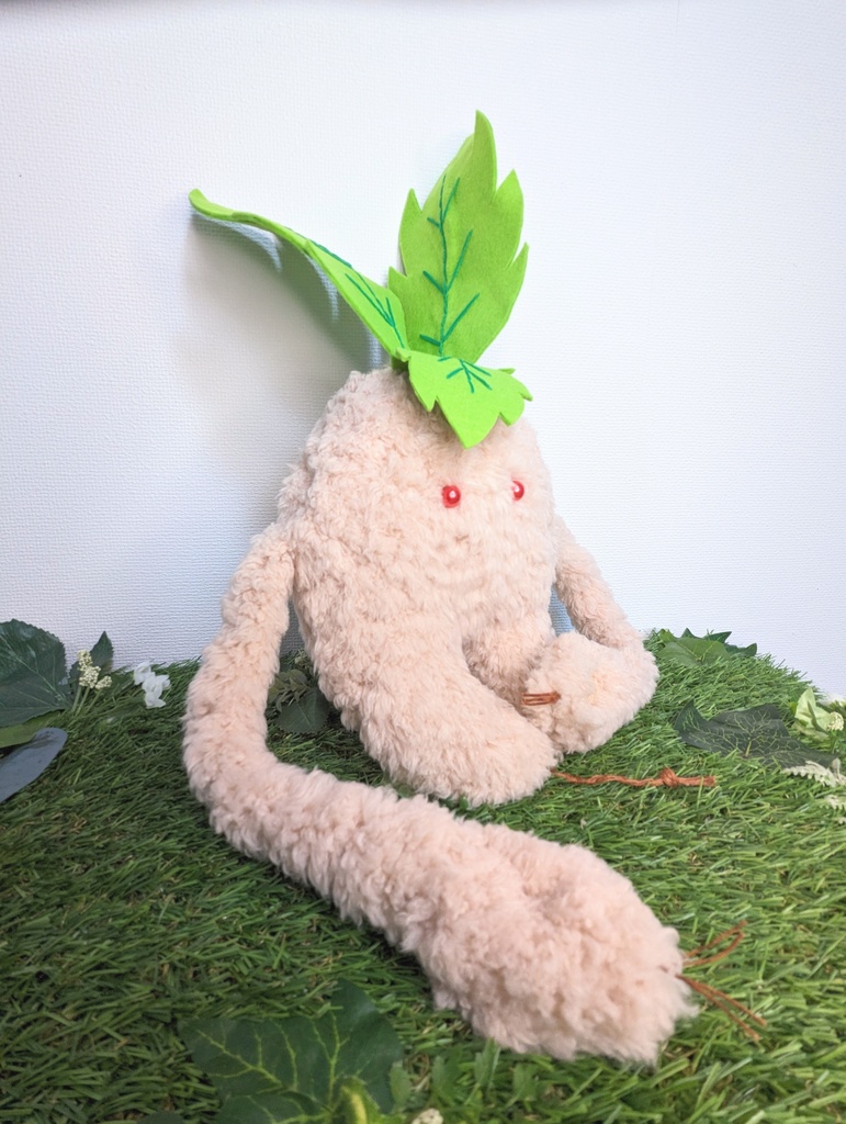 〜ひっつきマンドラゴラジャイアント〜 さくらもち / ぬいぐるみ(大)【受注制作】