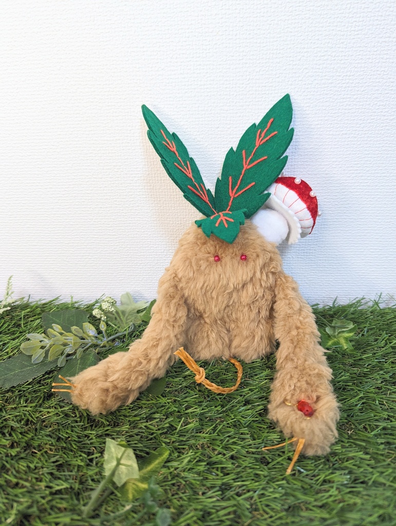 〜ひっつきマンドラゴラ〜 きなこもち / ぬいぐるみ(小)【受注制作】