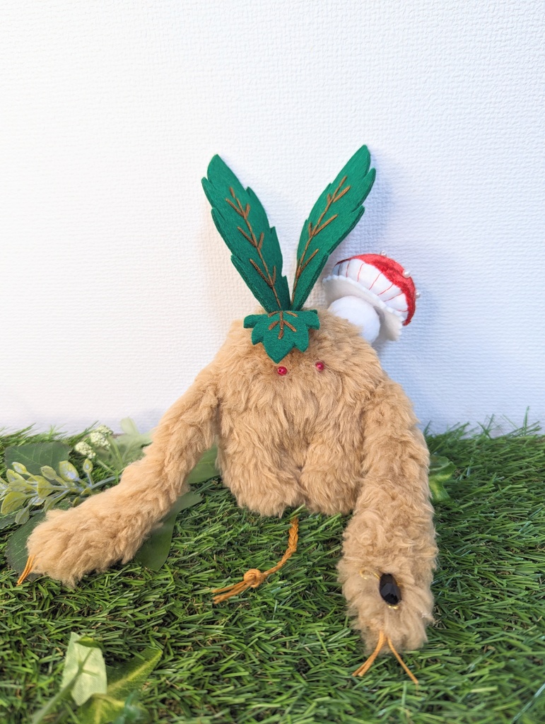 〜ひっつきマンドラゴラ〜 きなこもち / ぬいぐるみ(小)【受注制作】