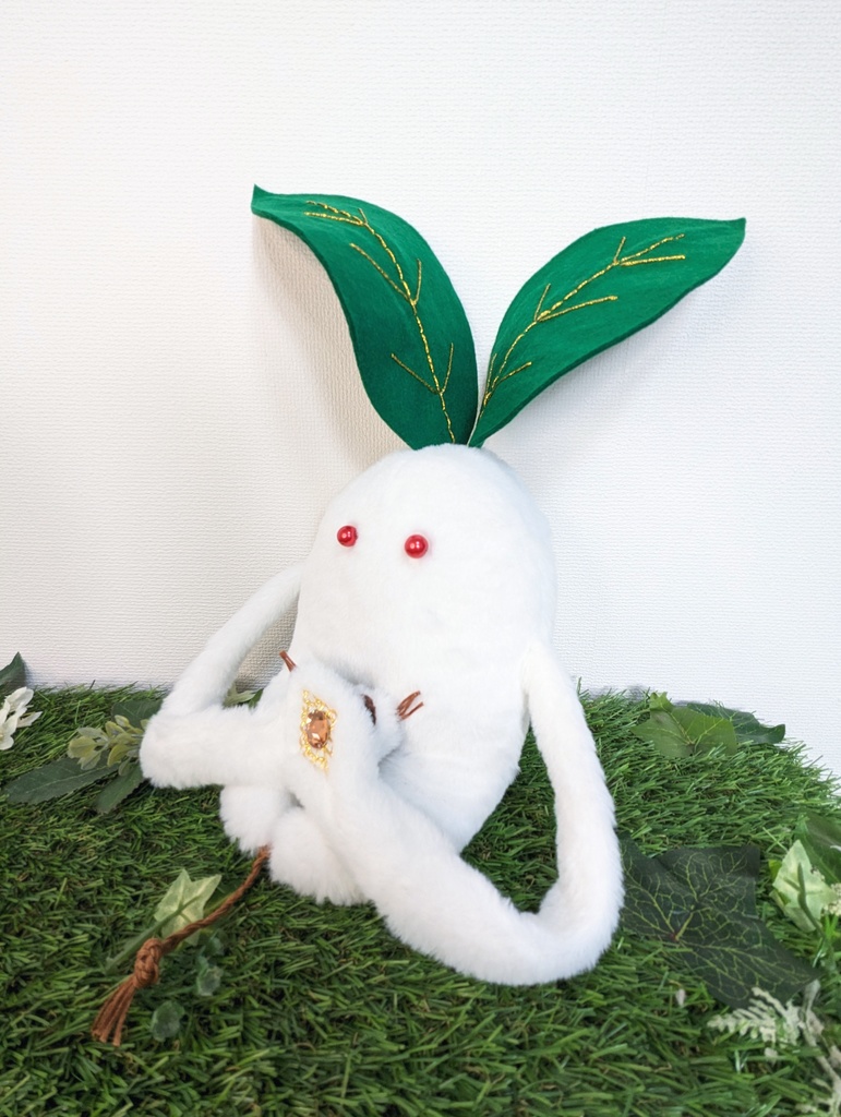 〜ひっつきマンドラゴラジャイアント〜 ゆきもち / ぬいぐるみ(大)【受注制作】