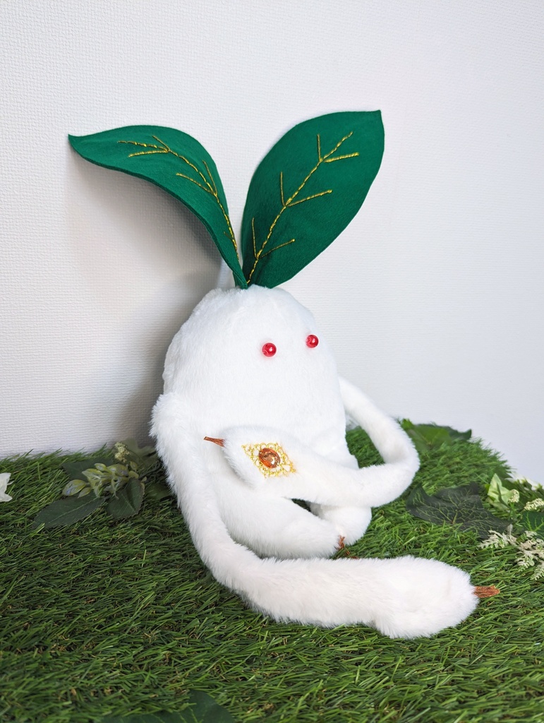 〜ひっつきマンドラゴラジャイアント〜 ゆきもち / ぬいぐるみ(大)【受注制作】