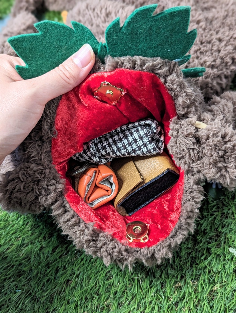 ひっつきマンドラゴラポシェット/あんころもち【受注制作】