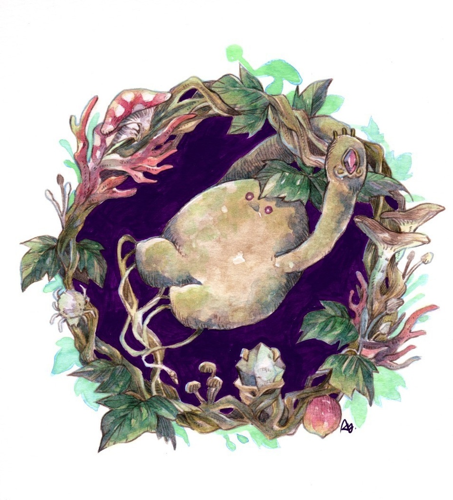 ひっつきマンドラゴラ缶バッジ(44㎜)