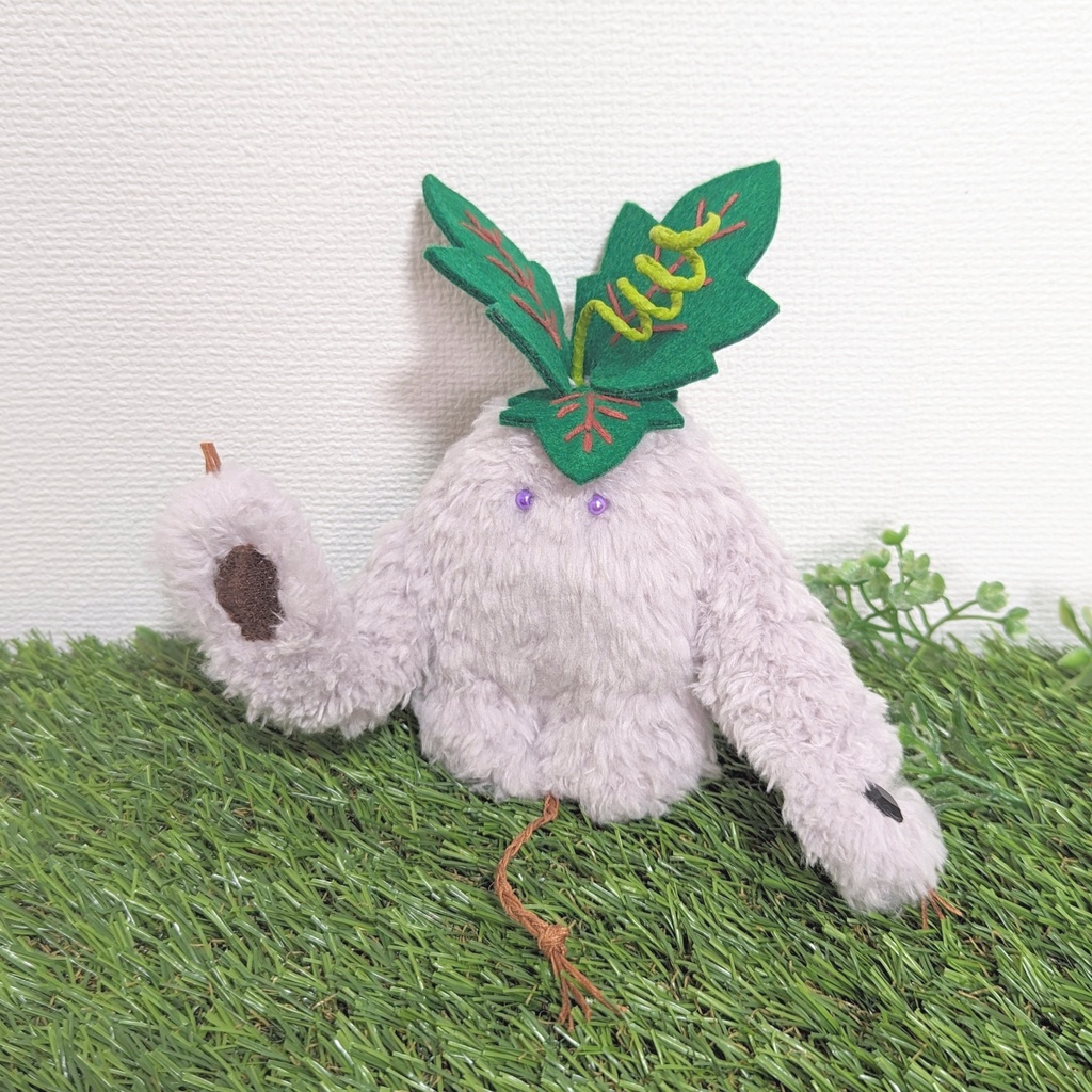 〜ひっつきマンドラゴラ〜 ぶどうもち / ぬいぐるみ(小)【受注制作】