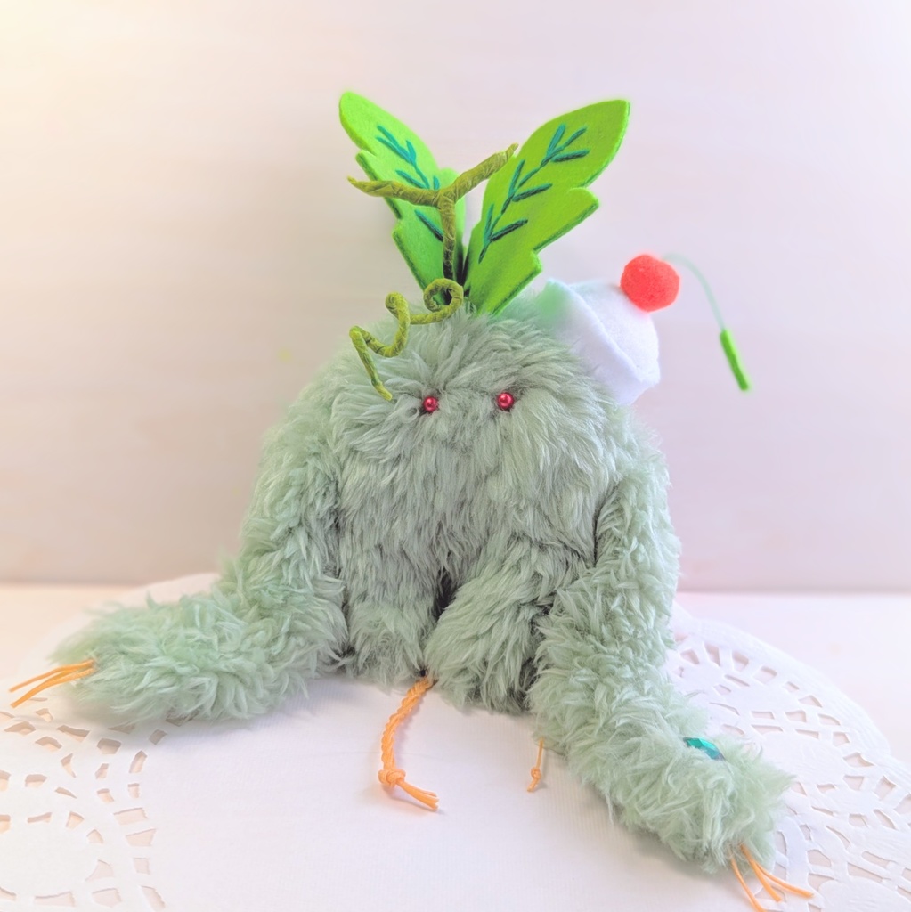 ~ひっつきマンドラゴラ〜 メロンクリームソーダ / ぬいぐるみ(小)【受注制作】