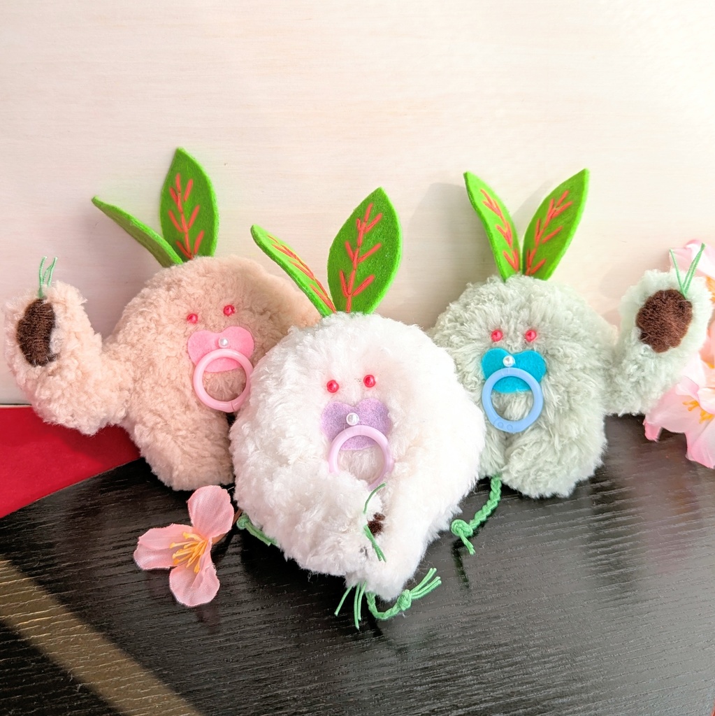 〜ひっつきマンドラゴラ〜三色だんご【受注制作】