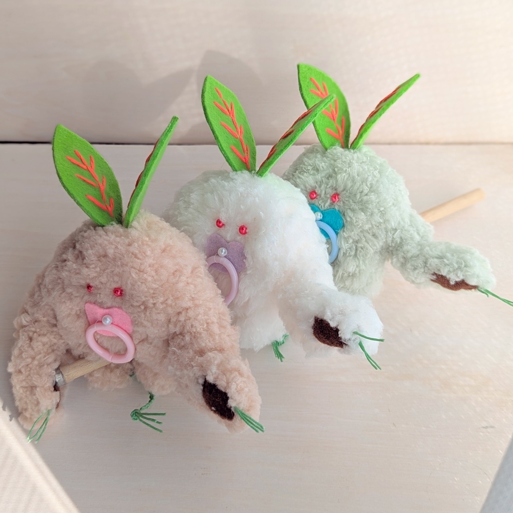 〜ひっつきマンドラゴラ〜三色だんご【受注制作】