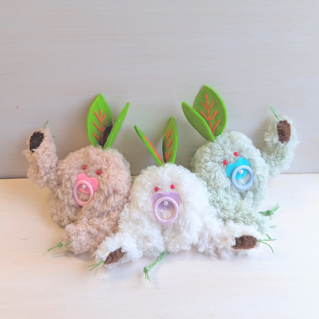 〜ひっつきマンドラゴラ〜三色だんご【受注制作】