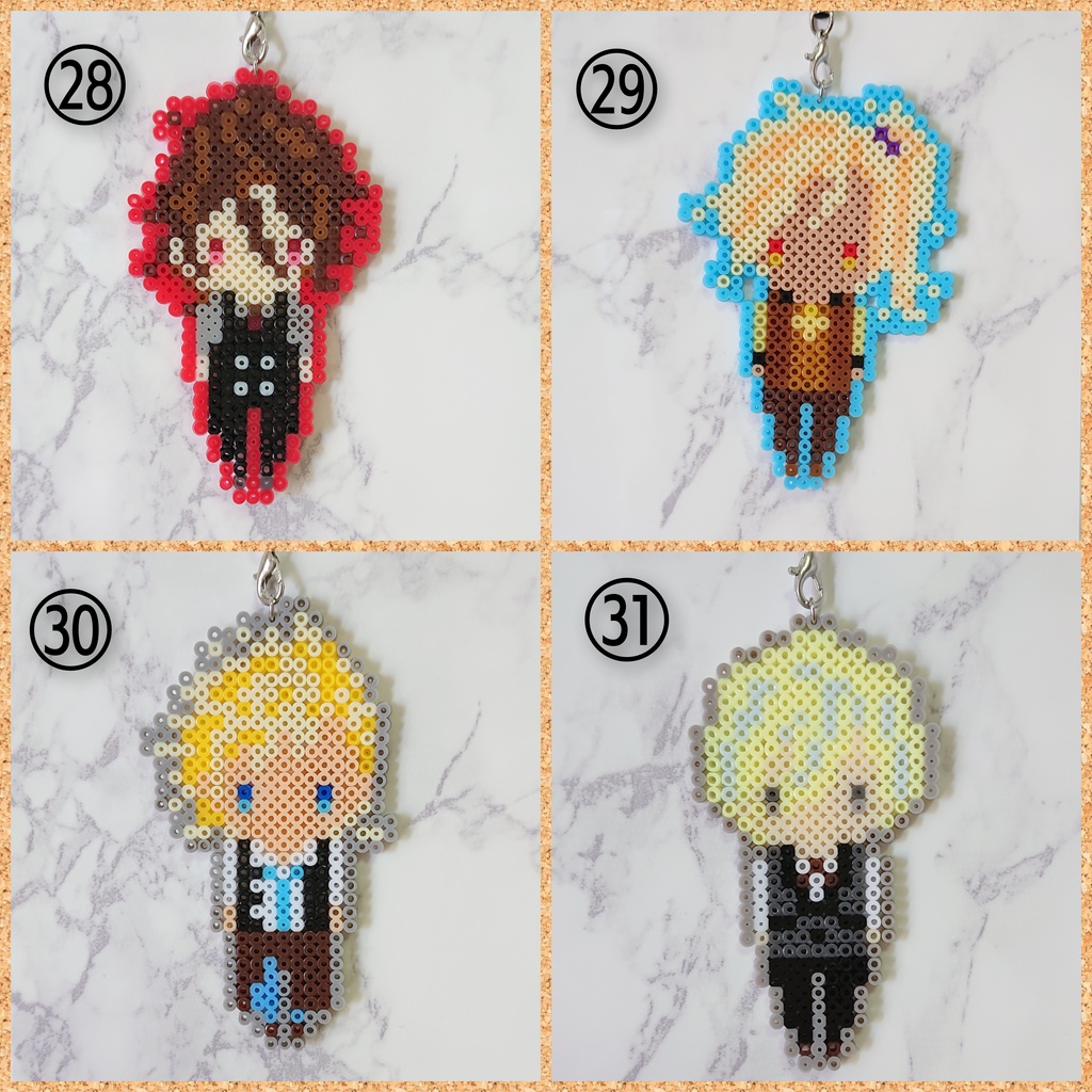 ミニアイロンビーズストラップ