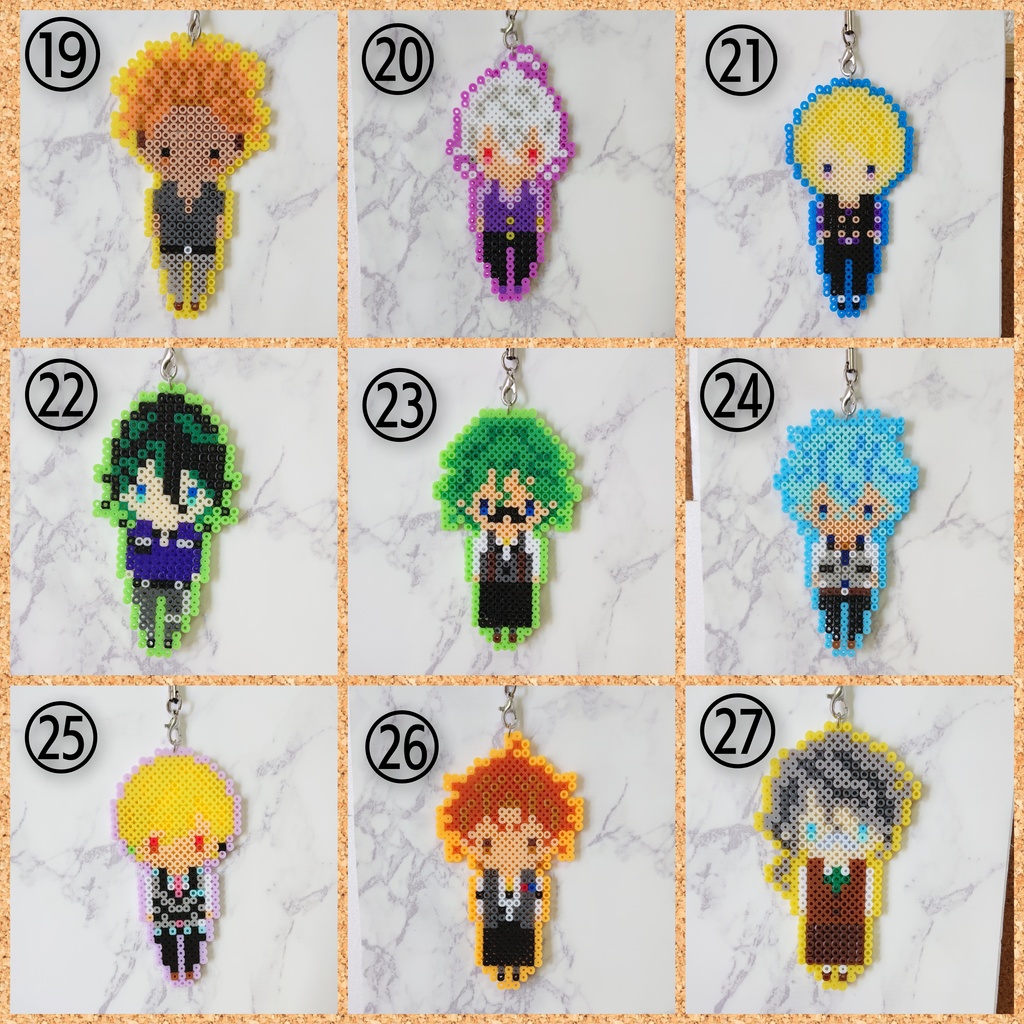 ミニアイロンビーズストラップ