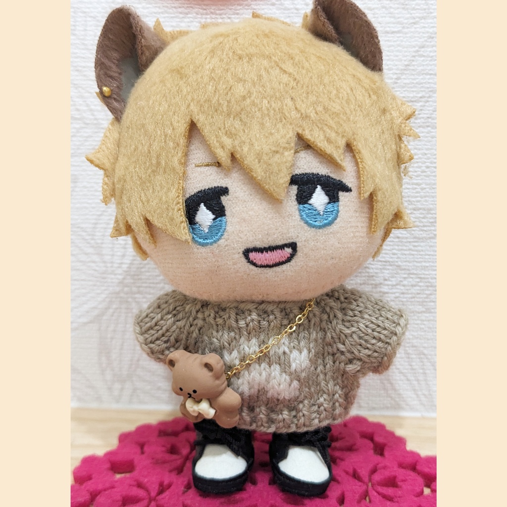 10cm ぬい用 ゆるくまポシェット かばん ポシェット バッグ