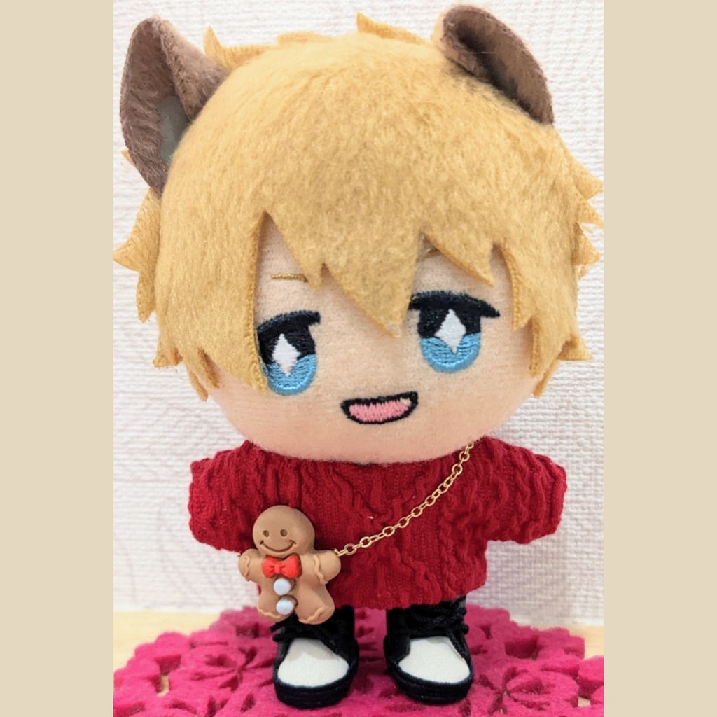 10cm ぬい用 ジンジャーブレッドマンポシェット かばん クリスマス