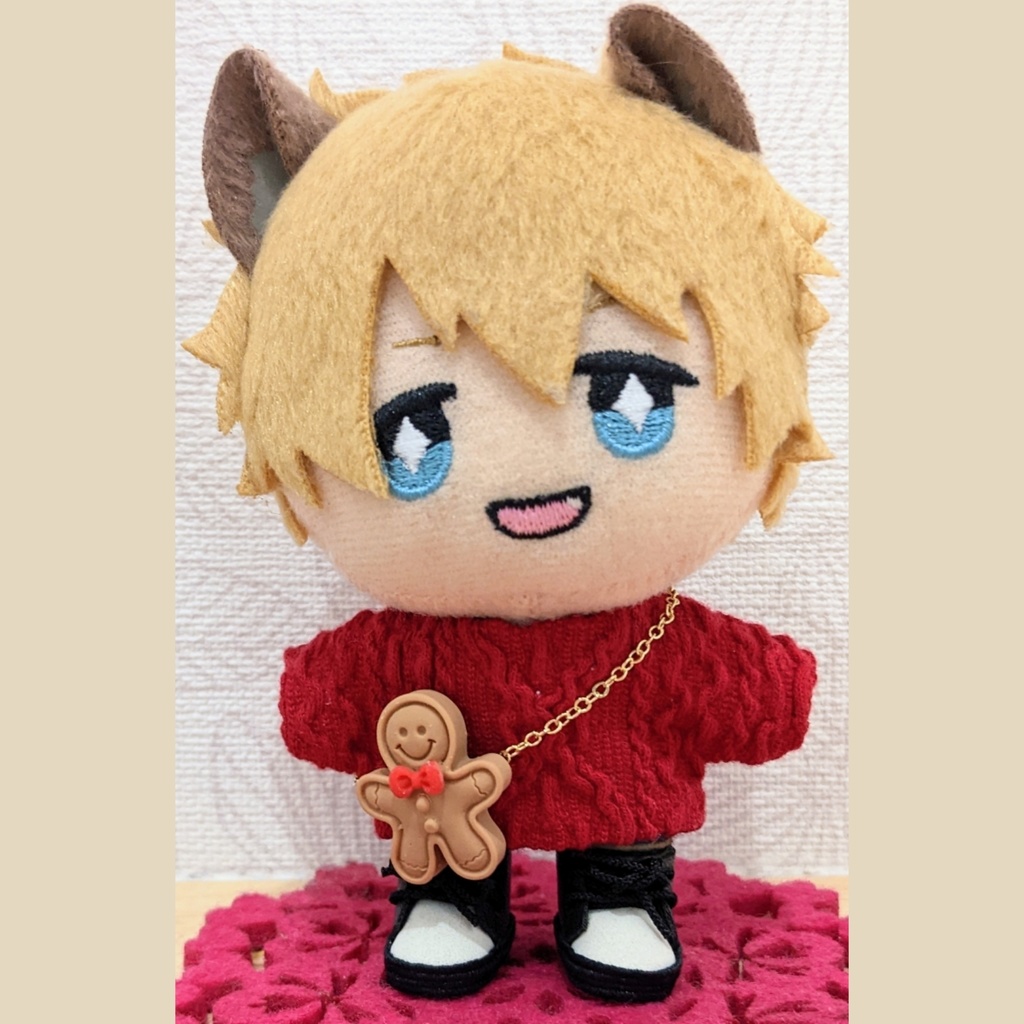 10cm ぬい用 ジンジャーブレッドマンポシェット かばん クリスマス