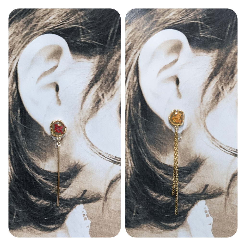 刀剣乱舞 江派 イメージ フラワーピアス イヤリング 豊前江 松井江 篭手切江 五月雨江 村雲江 桑名江