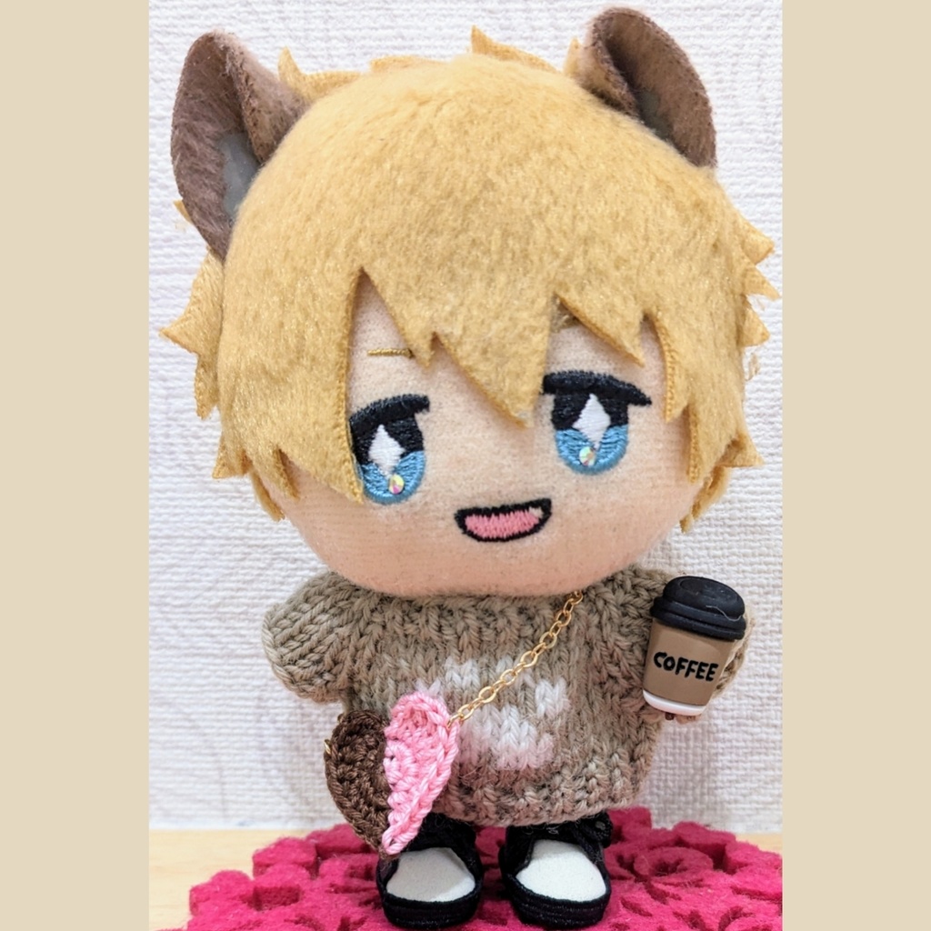 10cm ぬい用 ハートチョコポシェット かばん バレンタイン