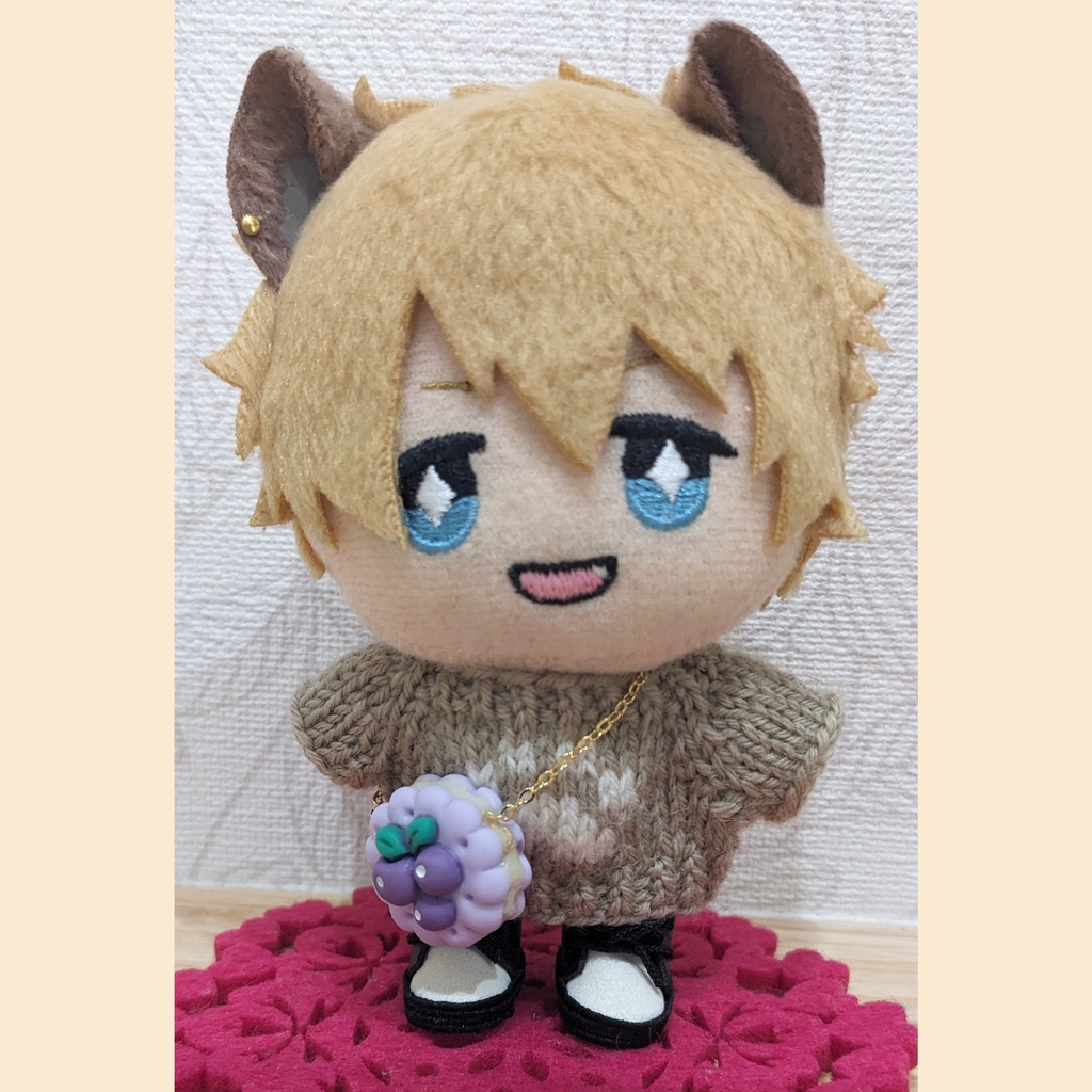 10cm ぬい用 クリームサンドフルーツポシェット かばん バッグ ポシェット