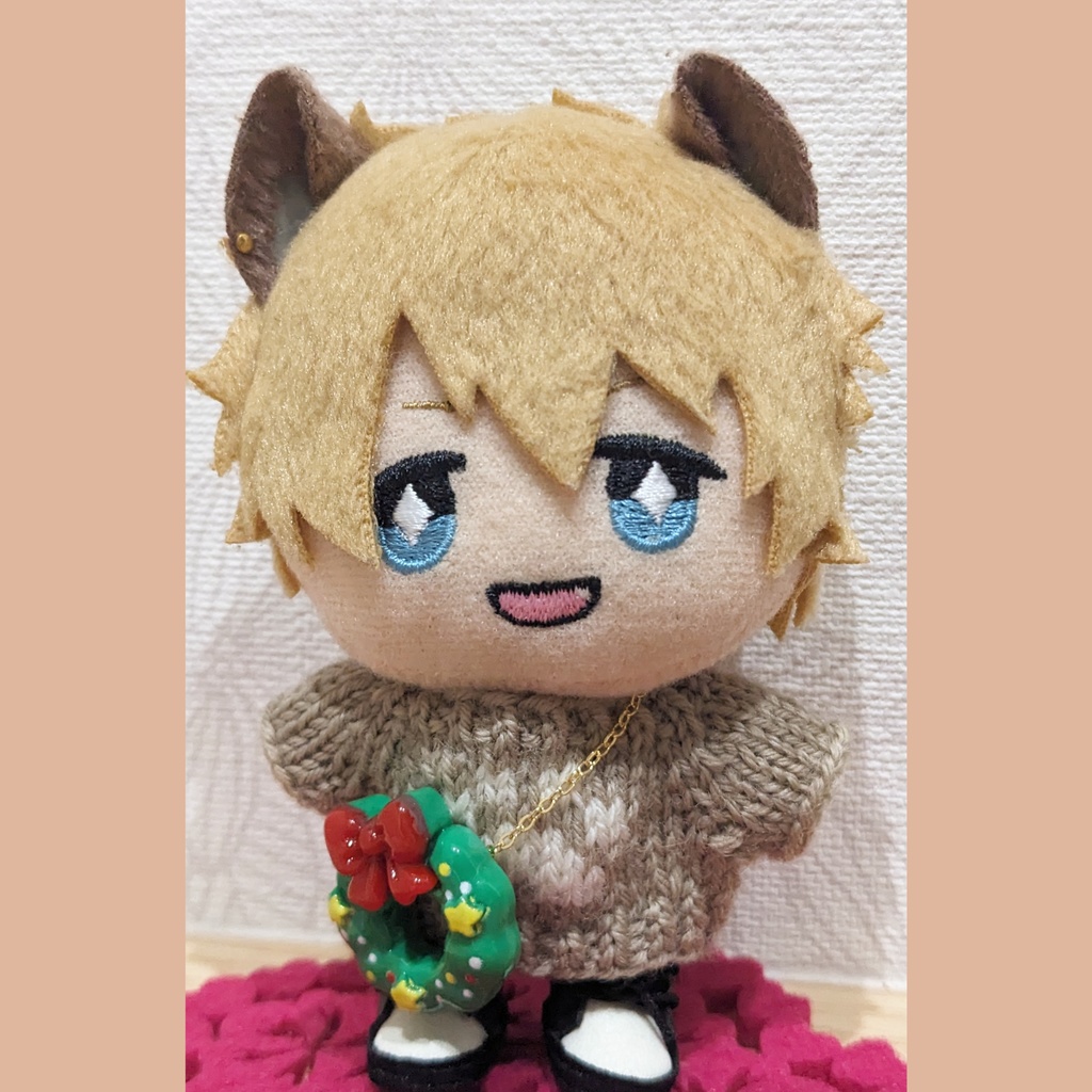 10cm ぬい用 クリスマスポシェット かばん バッグ ポシェット