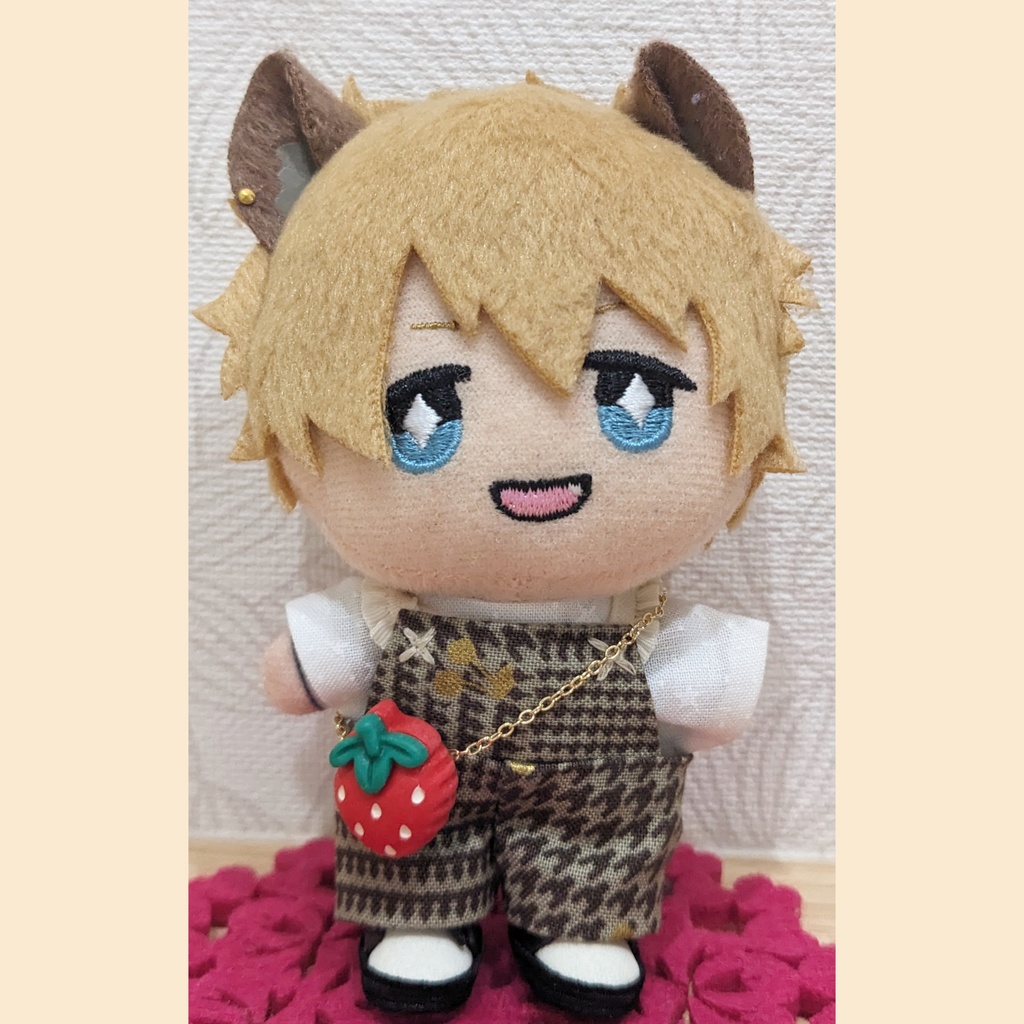 10cm ぬい用 ぷっくりイチゴポシェット かばん バッグ ポシェット