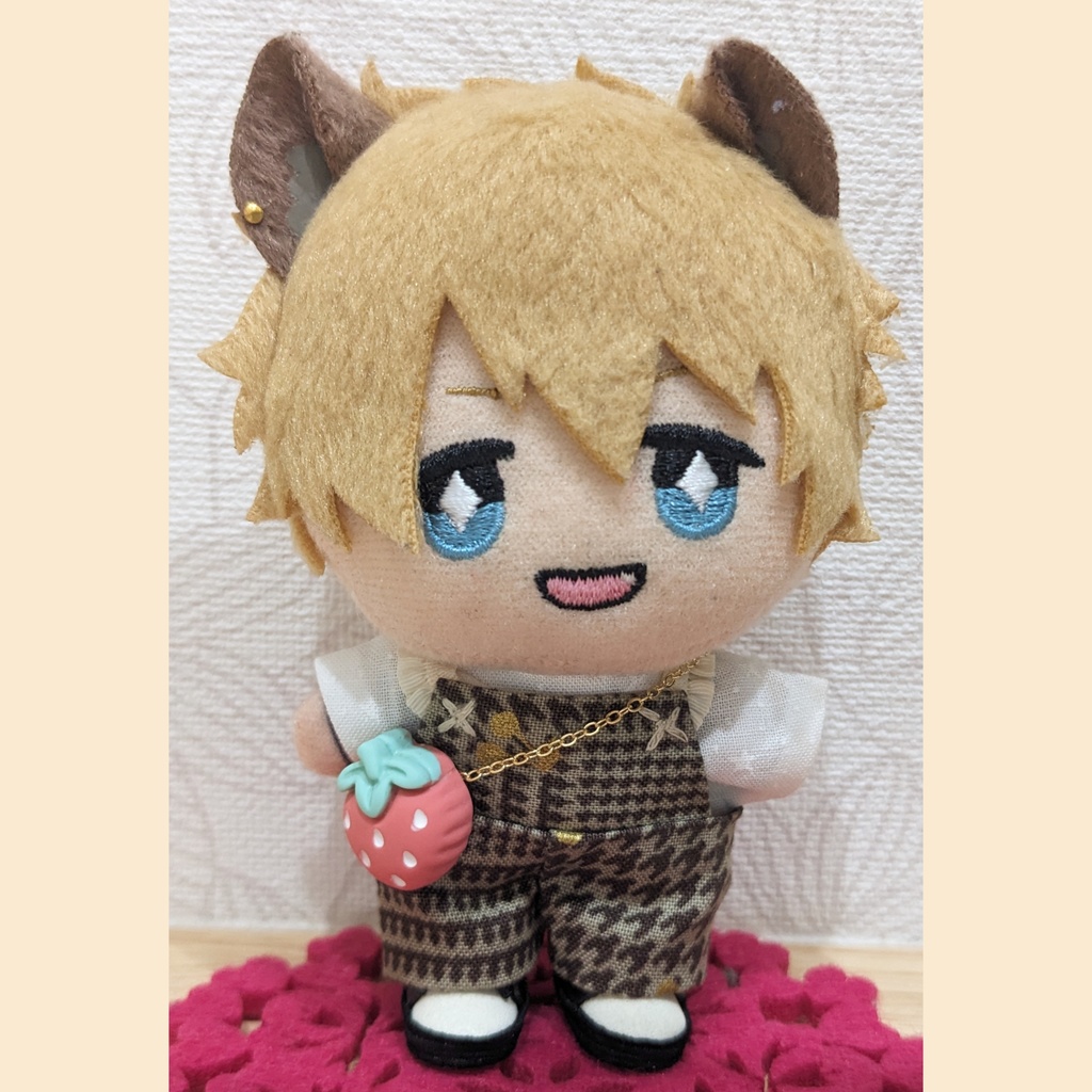 10cm ぬい用 ぷっくりイチゴポシェット かばん バッグ ポシェット