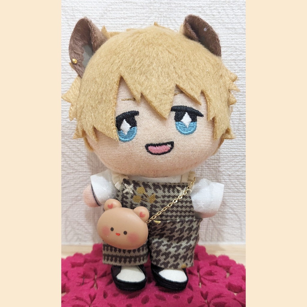 10cm ぬい用 くまさんポシェット かばん バッグ ポシェット