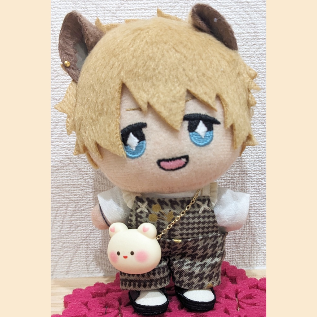 10cm ぬい用 くまさんポシェット かばん バッグ ポシェット