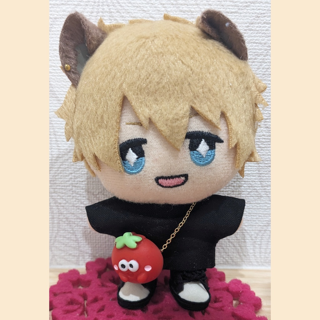 10cm ぬい用 トマトポシェット かばん バッグ ポシェット